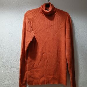 Polo jeans Ralph Lauren  size L Orange Turtleneck Sweater